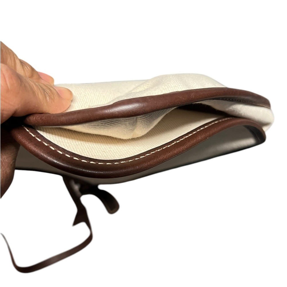 Vintage Coach Hippie 8114 Small Canvas Twill Slim Flap Crossbody, Made in USA - Picture 12 of 14